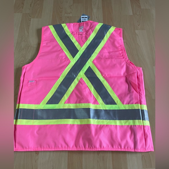 NWT Hi-visibility Surveyor Safety Vest 3M Scotchlite Reflective Material size XL - Picture 2 of 8